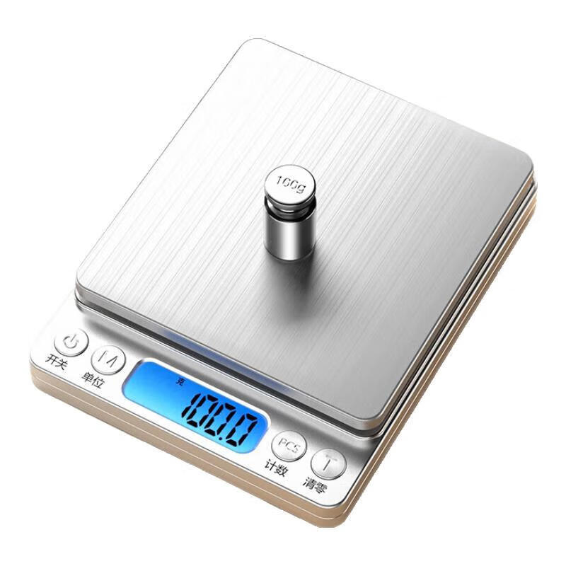 Kitchen electronic scale household small baking gram high-precision weighing food scale gram scale Chinese medicine jade metal rechargeable range 500g/accuracy 0.01g