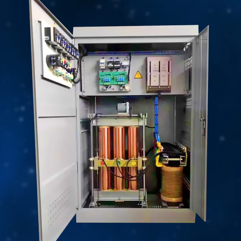 Delixi electrical voltage stabilizer high power SBW three-phase 380V fully automatic 100/200/300/500/600/800 50KW 80KW
