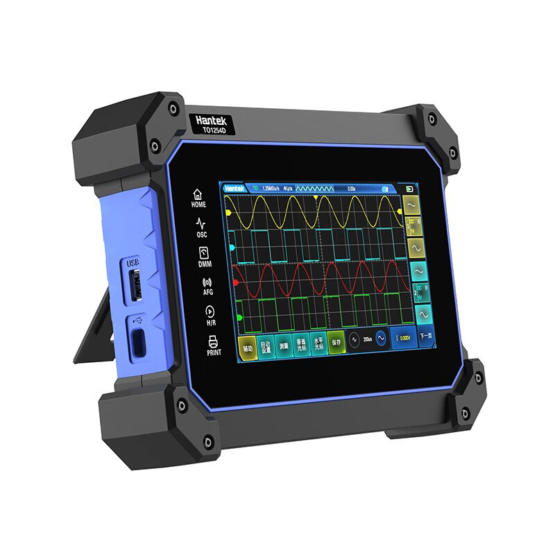 Hantek Hantek digital handheld flat-panel oscilloscope multimeter full touch portable 4-channel TO1254D TO1112 (dual channel) bandwidth 110M (national standard head)