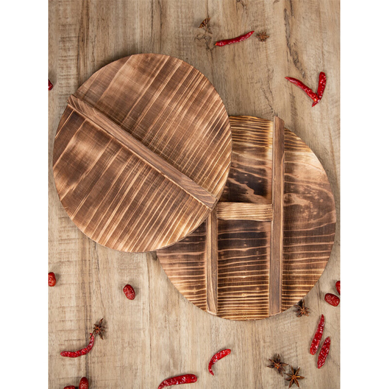Fat Donglai's same style handmade fir pot lid household wooden pot lid solid wood lid round wok lid large pot lid with water diameter 68 cm