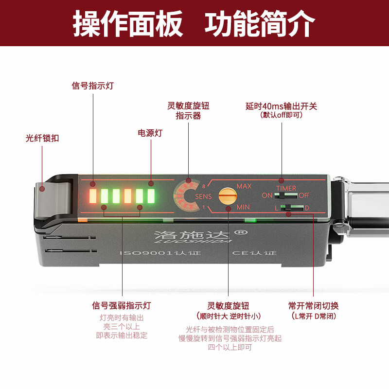 Yue Changsheng fiber amplifier sensor E3X-NA11 diffuse reflection color sensing photoelectric switch single-digit display amplifier LSD-V11NPN type