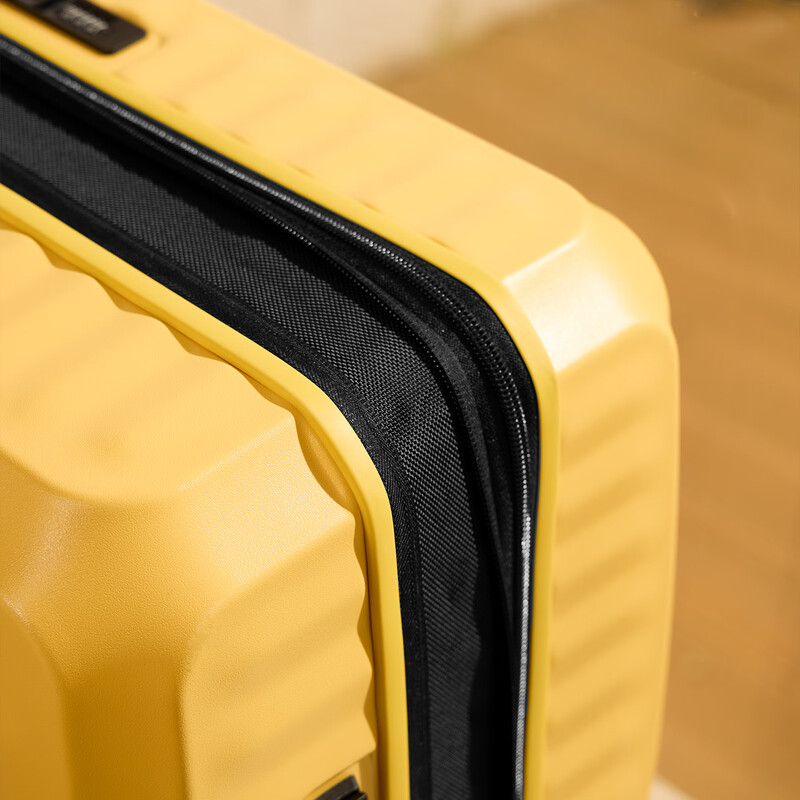 Echolac Light Oxygen Suitcase Lightweight Trolley Case Expandable Universal Wheel Suitcase PC316 Lemon Yellow 20 inches