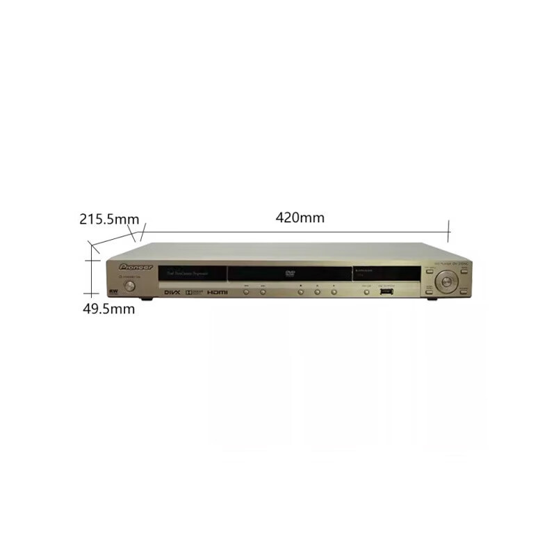 Pioneer/-G HD DVD optical fiber 5.1 output DTS home player DV310NC-G golden optical fiber 5.1 output DTS