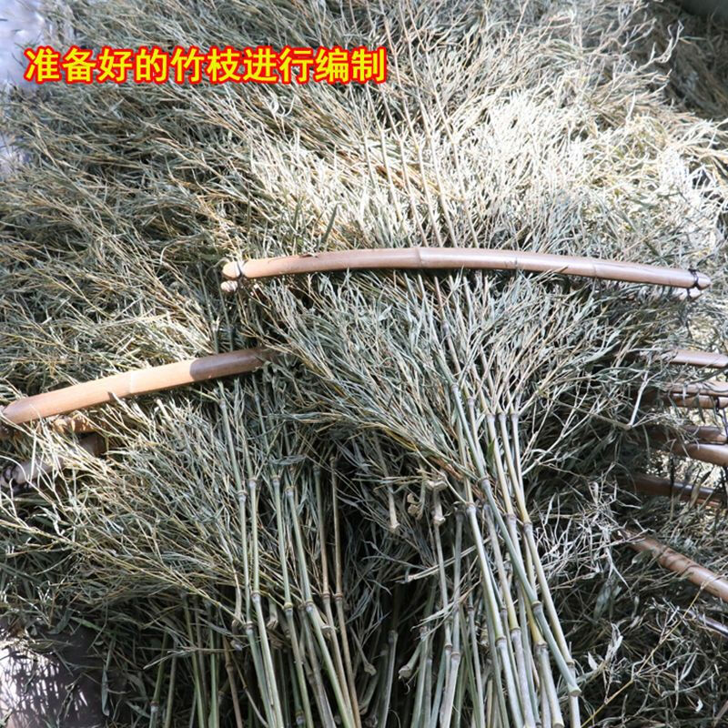 Bun Peng broom, special sanitation bamboo for the road, large family broom, plastic silk bamboo, small sorghum