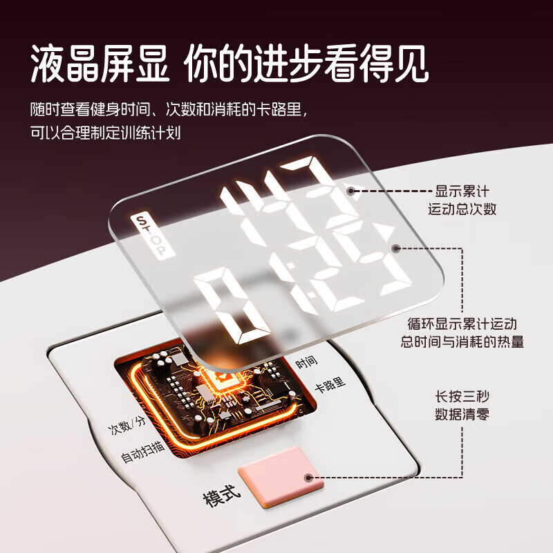 MERACH ski machine home leg beauty tool thin thighs and calves leg training device ski machine pelvic floor muscle trainer white