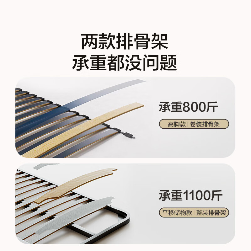 Xilinmen Offline Same Style Leather Full-Edge Large Bed Yuntu Pro Storage Model (Yunwu Rice) 1.8*2 Meters