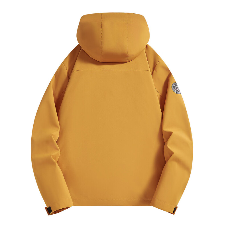 Paul Frank Outdoor Three-in-One Jacket Autumn and Winter Windproof Fleece Removable Liner Sports Jacket Men's Light Yellow XL