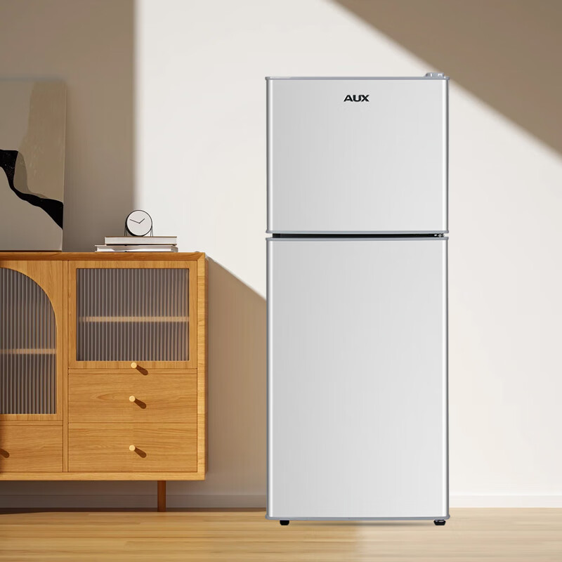 Oaks double-door refrigerator 112 liters two-door dormitory rental small apartment household refrigerated freezer small refrigerator energy-saving fresh-keeping low noise BCD-112Q216D trade-in