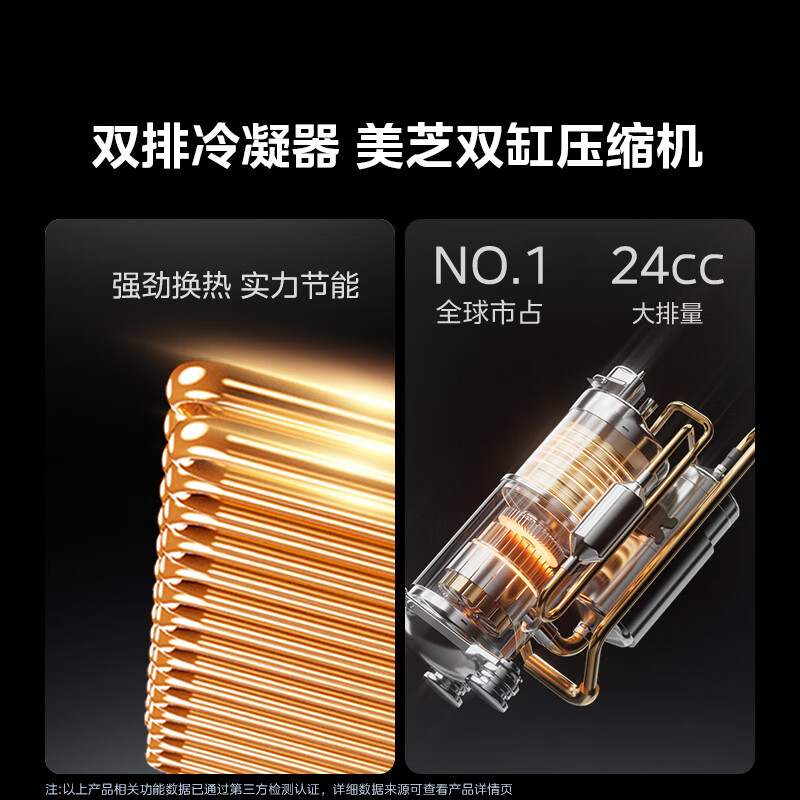 Midea Air Conditioner Cool Energy Saving Ultra 4 HP New Level Energy Efficiency Inverter Large Living Room 16 Meter Air Supply Double Row Pure Copper Tube Comfort Wind Vertical Cabinet KFR-88LW/N8KS1-1U