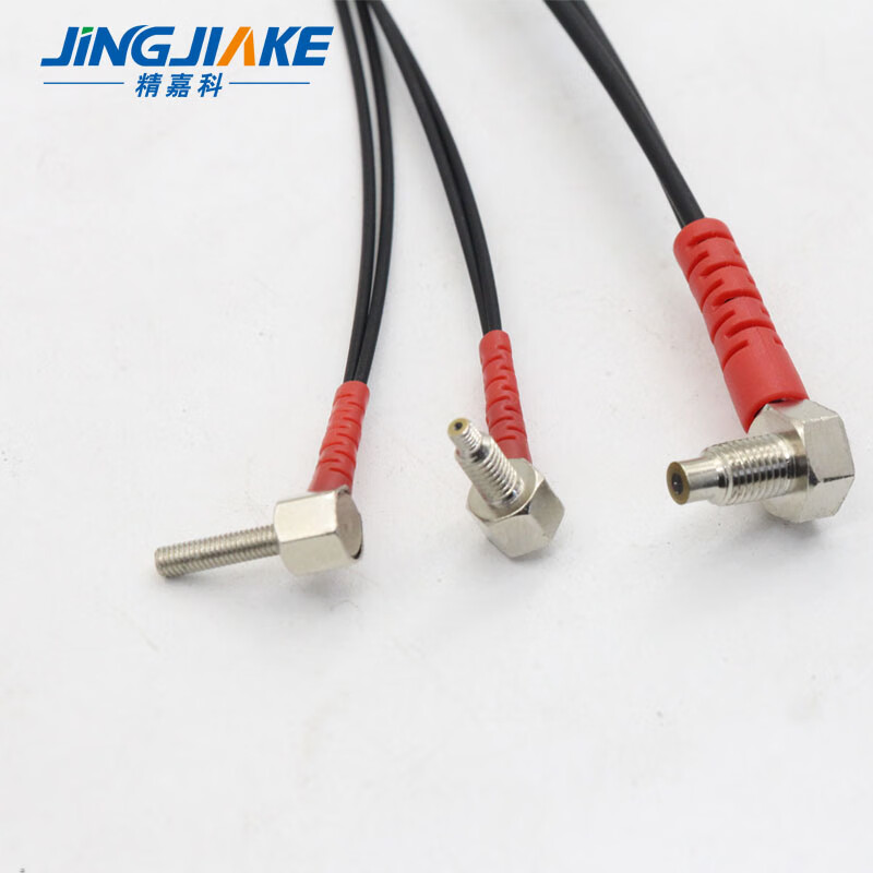 Yue Changsheng coaxial multi-core diffuse reflection fiber M3M4M6 elbow 90 degree L-shaped right angle fiber amplifier probe sensor HRC420-TZ (reflective M4 threaded wire length 2 meters)