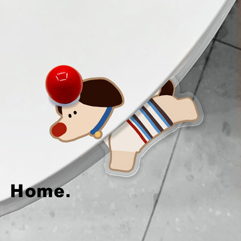 Fan Ye's Dachshund Dog Toilet Lid Lifter Cute and Dirty Hands Acrylic Toilet Lid Lifter Toilet Anti-Dirty Toilet Lifter