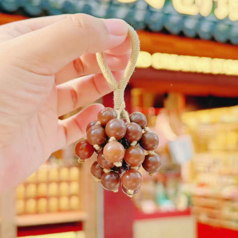 Brand chocolate PU handle key chain bag hanging April limited edition 2367 1 pack