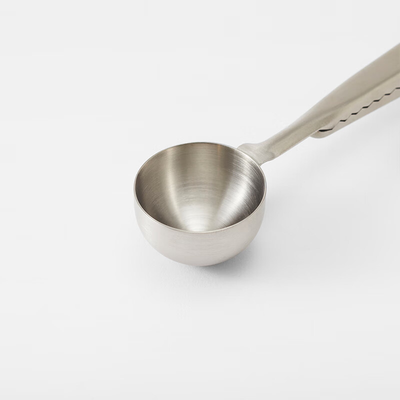 MUJI stainless steel dust-proof clip with spoon, sealing clip, sealing clip, household MCF5CC3A spoon 17mL/length 18cm