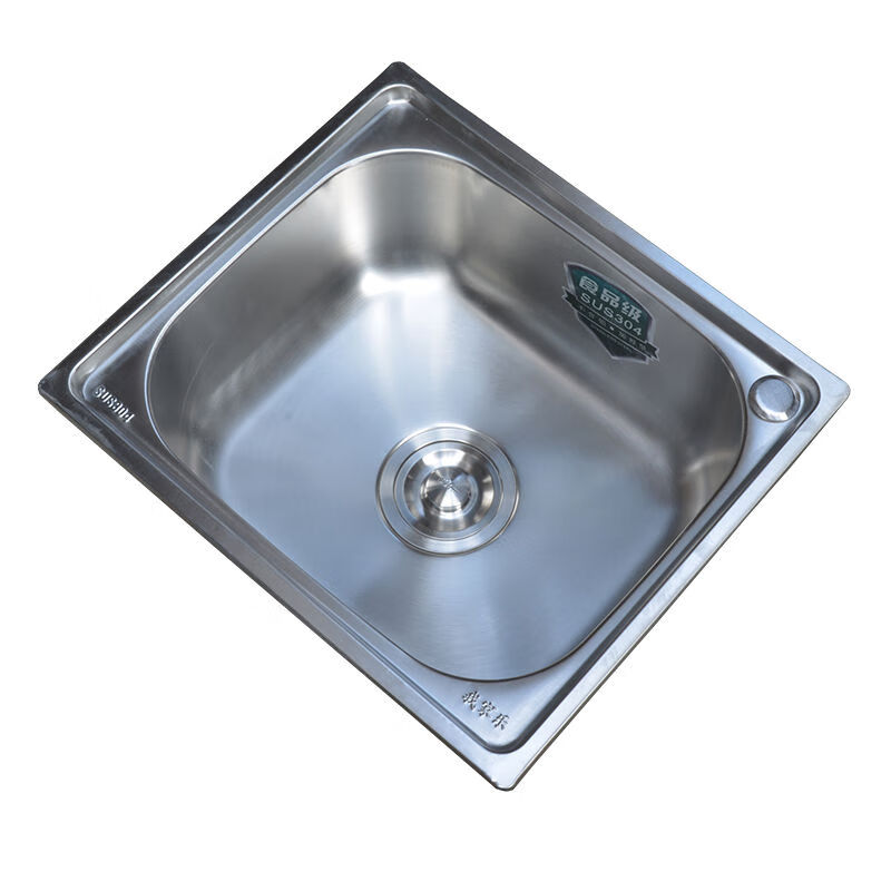 SUS304 stainless steel sink single sink kitchen sink sink wash basin single basin sink package 304 positive 4539 package one pair of holes