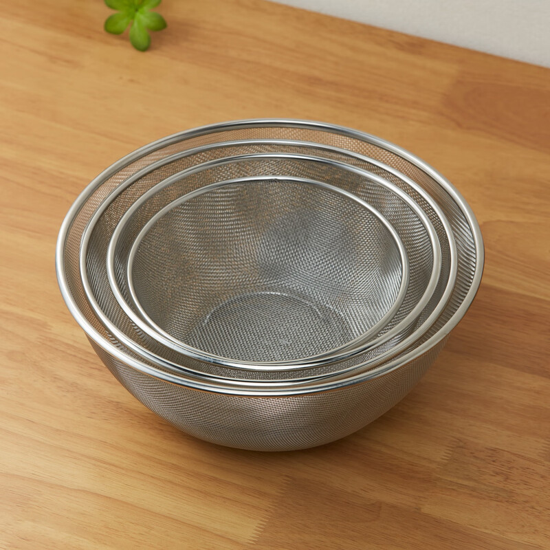 NITORI Yideli Home Kitchen Drainage Basket Standing Stainless Steel Mesh Basket Stainless Steel Mesh Basket L