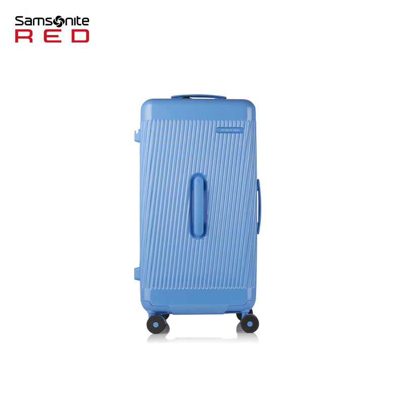 Samsonite Trolley Case New Suitcase ANIYA TRUNK Case Large Capacity Men's and Women's Overseas Travel Case NZ5 Blue-30 Inches