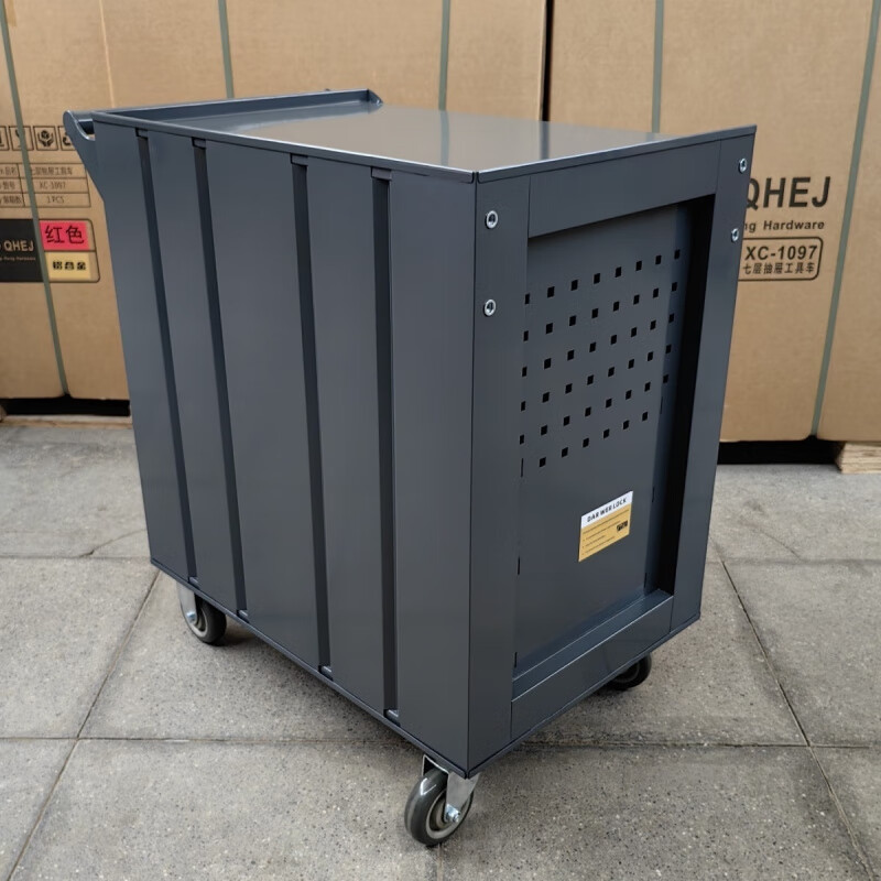Yeyu five-layer drawer mobile heavy-duty multi-layer tool cart, a good helper for auto repair and industrial maintenance, large size, alloy gray QH-9915
