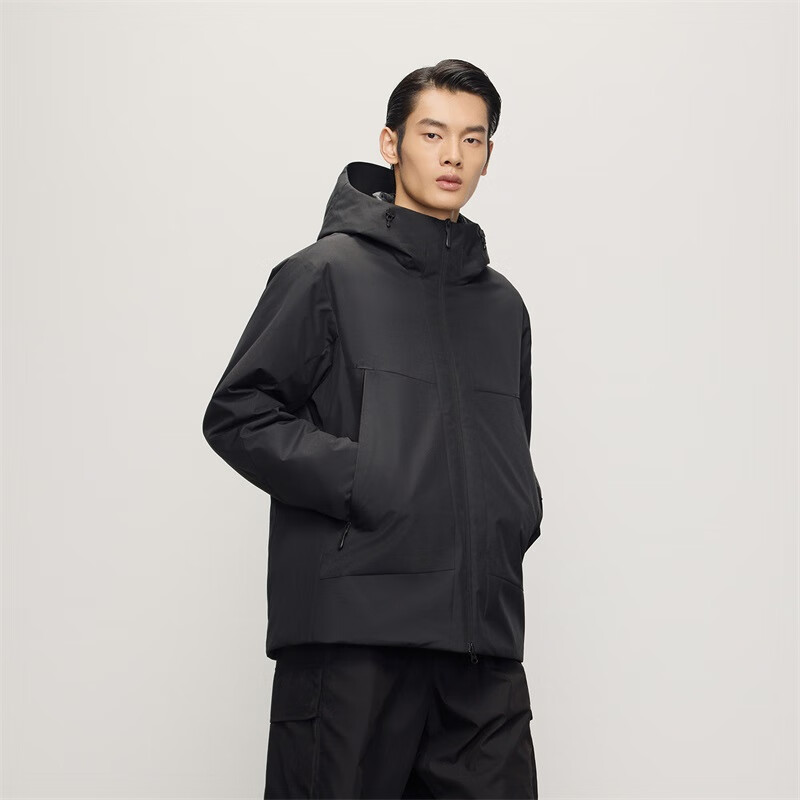 Gao Fan and Tian Xuning same style light shell black gold goose down jacket 5.0 men's down jacket 2025 new style black 2XL