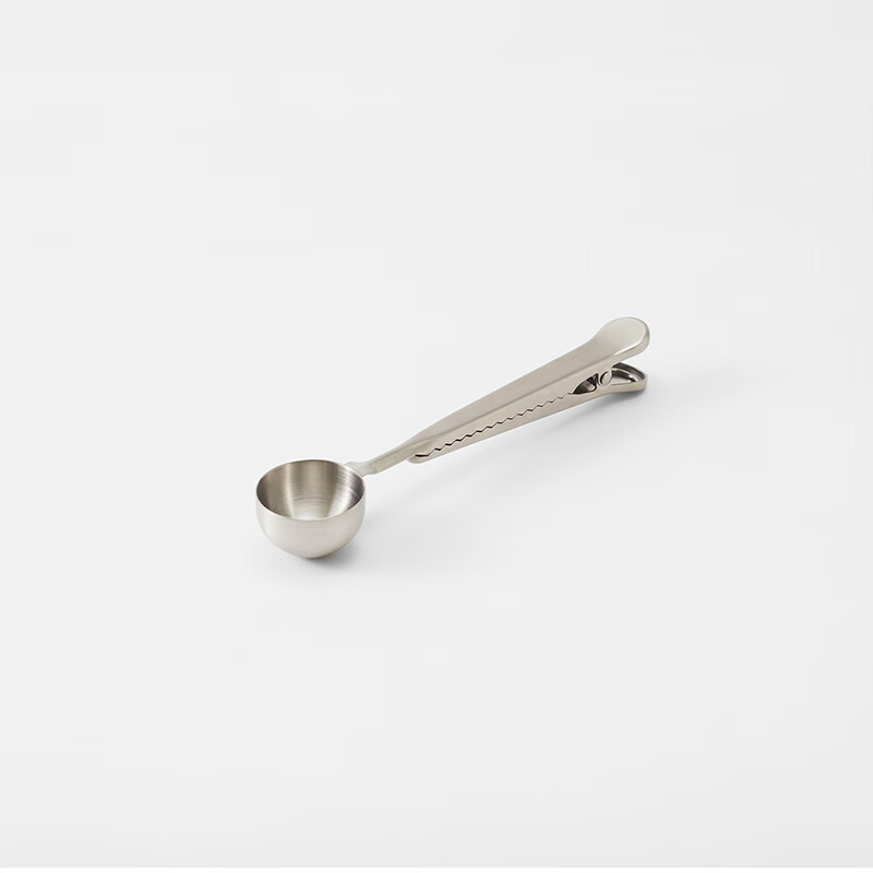 MUJI stainless steel dust-proof clip with spoon, sealing clip, sealing clip, household MCF5CC3A spoon 17mL/length 18cm