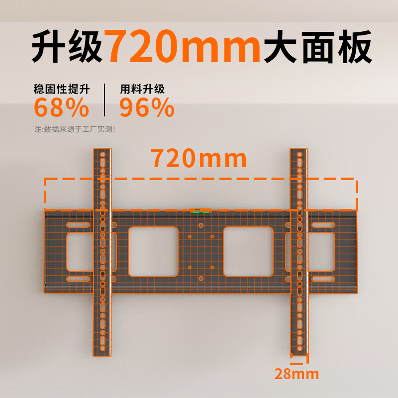 Xingkaishi TV Mount Fixed TV Wall Mount Bracket Brand Universal Suitable for Hisense Skyworth TCL Huawei Smart Screen TV Stand Standard Model 14-32 Inch - Load Bearing 25kg (Small Size)