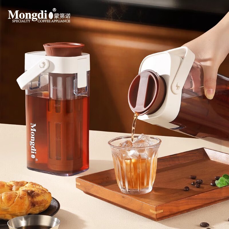 Mongdio cold brew pot coffee filter pot large capacity cold brew cup cold brew bottle cold kettle ice drip pot 1000ml