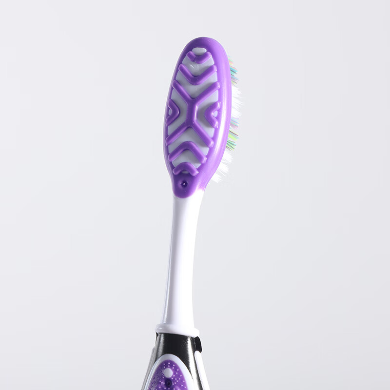 Eden adult medium-hard bristle toothbrush with wavy large head for home use to remove tobacco stains, yellow, unisex, individually packaged, 4 pieces