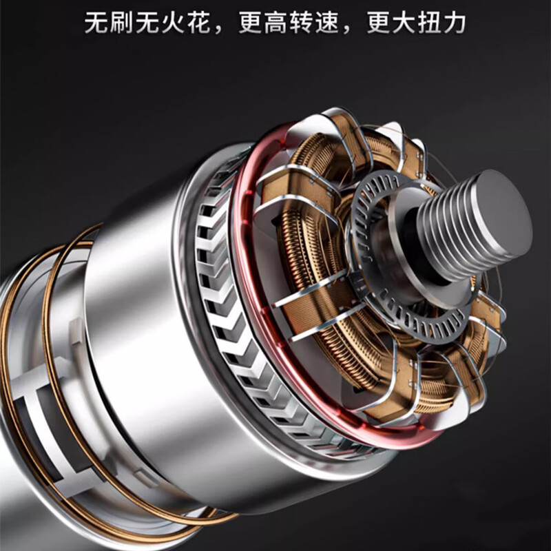 Miaoyou brushless electric angle grinder lithium battery hand grinder wireless charging cutting machine grinding and polishing machine angle grinder brushless (battery not included) bare metal