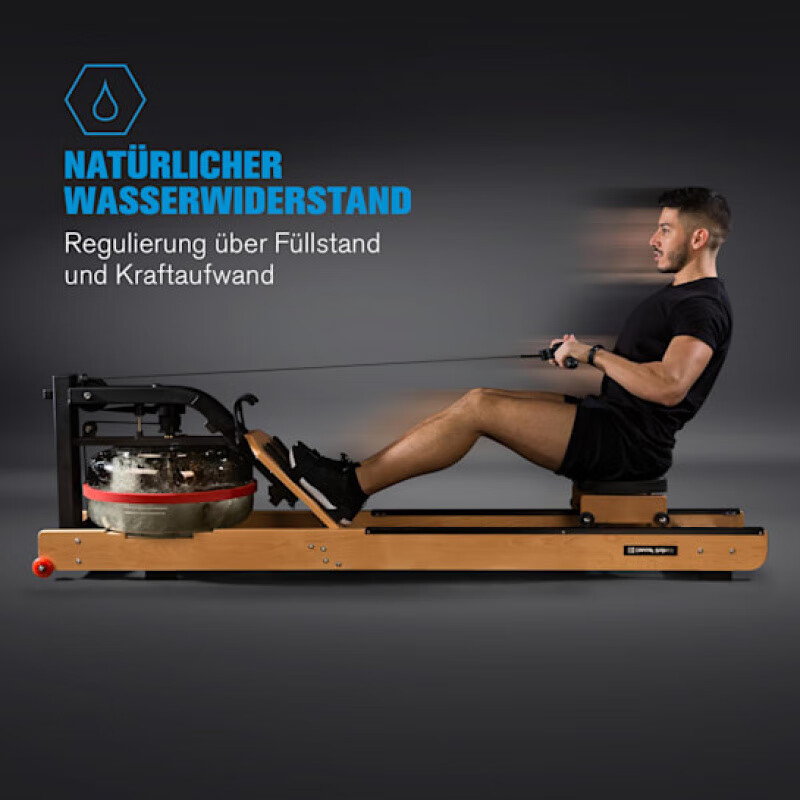 Wakagym export version water resistance rowing machine folding rowing boat home house of cards rowing Chile VOLTA full stainless steel commercial three-blade adjustable paddle