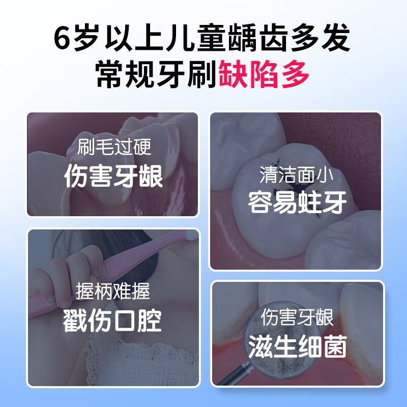 Yinyan forest children's toothbrush with soft bristles for 6-12 years old, special three-sided soft bristles for teenagers 12-15 years old, Sam's same style