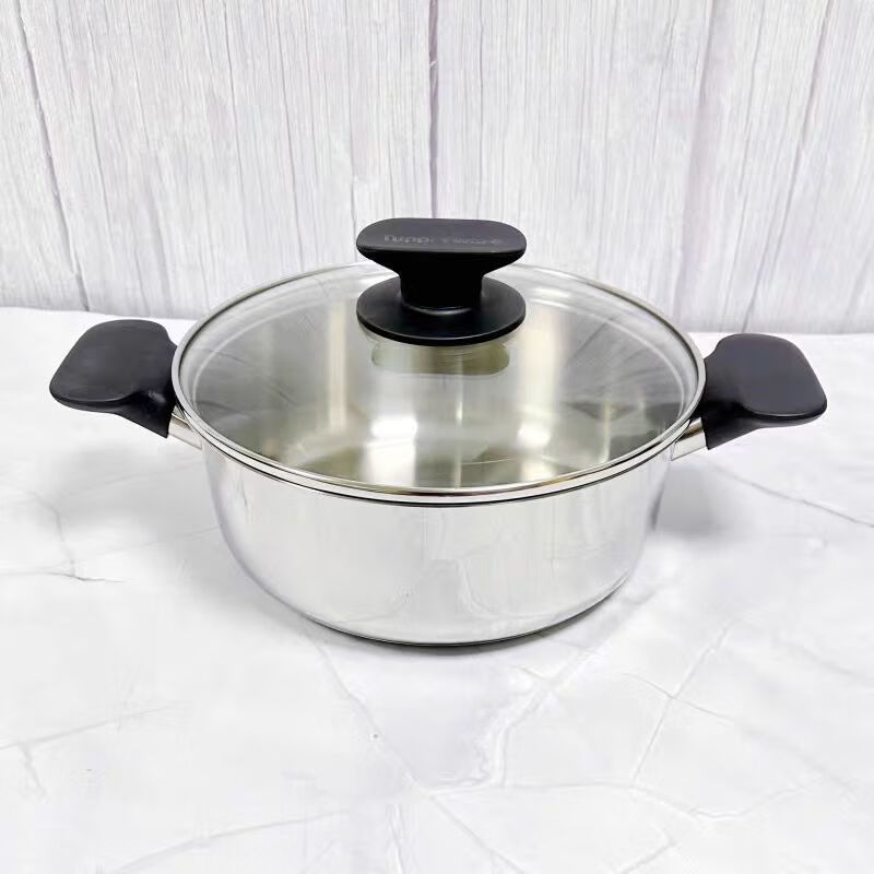 Tupperware universal pot 2-piece set stainless steel pot stainless steel non-stick pot 4 liter multi-purpose pot 24CM non-stick pot without lid