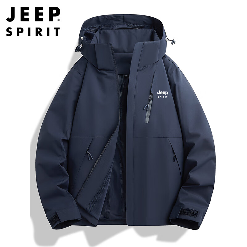 JEEP SPIRIT Jeep Jackets for Men and Women Men's Jackets Men's Autumn and Winter Casual Soft Shell Sports Windproof Clothes