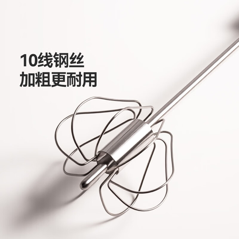 Magic kitchen semi-automatic egg beater manual household handheld egg beater press egg beater small mixer cream whipper