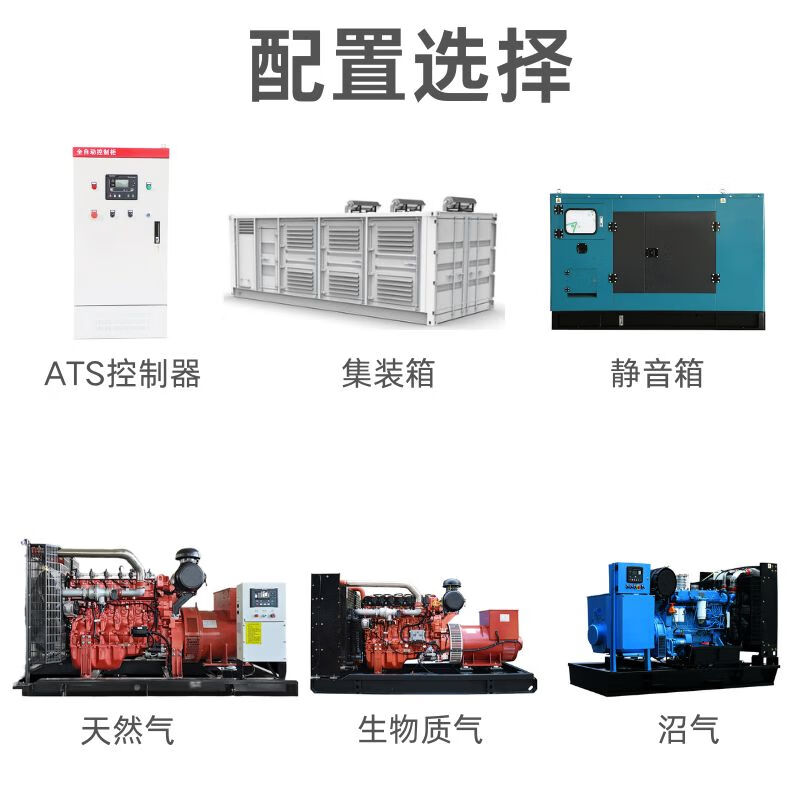 Jilitian natural gas biogas straw wood chips biomass generator set can be paralleled to the grid CNG compressed gas generator 10KW