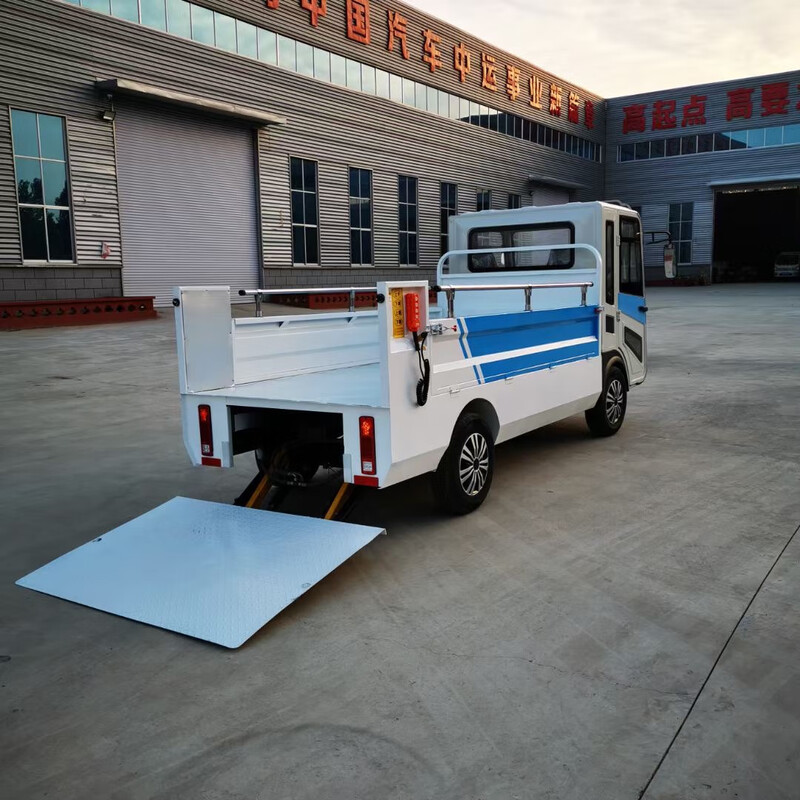 Electric trash can transfer truck 6 barrels 8 barrels 10 barrels automatic hydraulic tailgate upgrade garbage removal truck property scenic area school electric garbage collection transfer truck Customized link to ask customer service