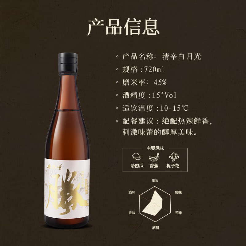 Deshengqing 45 quarters and 50 cents Junmai Daiginjo sake 720ml New Year's Day gift