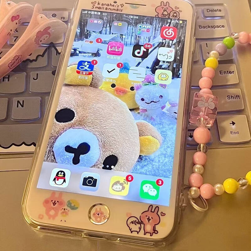 Apple iPhone6/6P charger set for students and the elderly, backup machine for online classes, photography, small screen mobile phone set, 16GB three-color random, 6th generation single WiFi version, no fingerprints, 8 new + charging cables