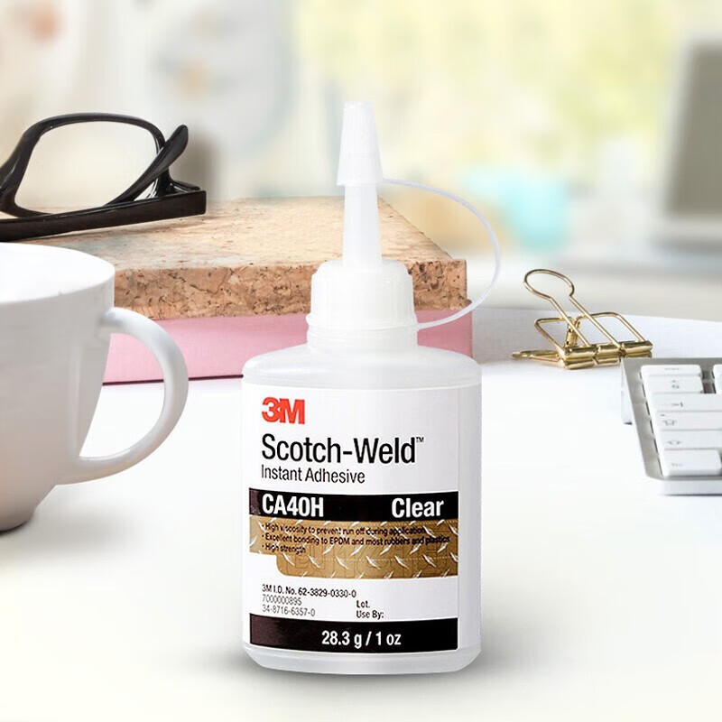 3M glue strong quick-drying glue transparent quick-drying metal plastic wood jewelry glass CA-40H 28.3g/piece