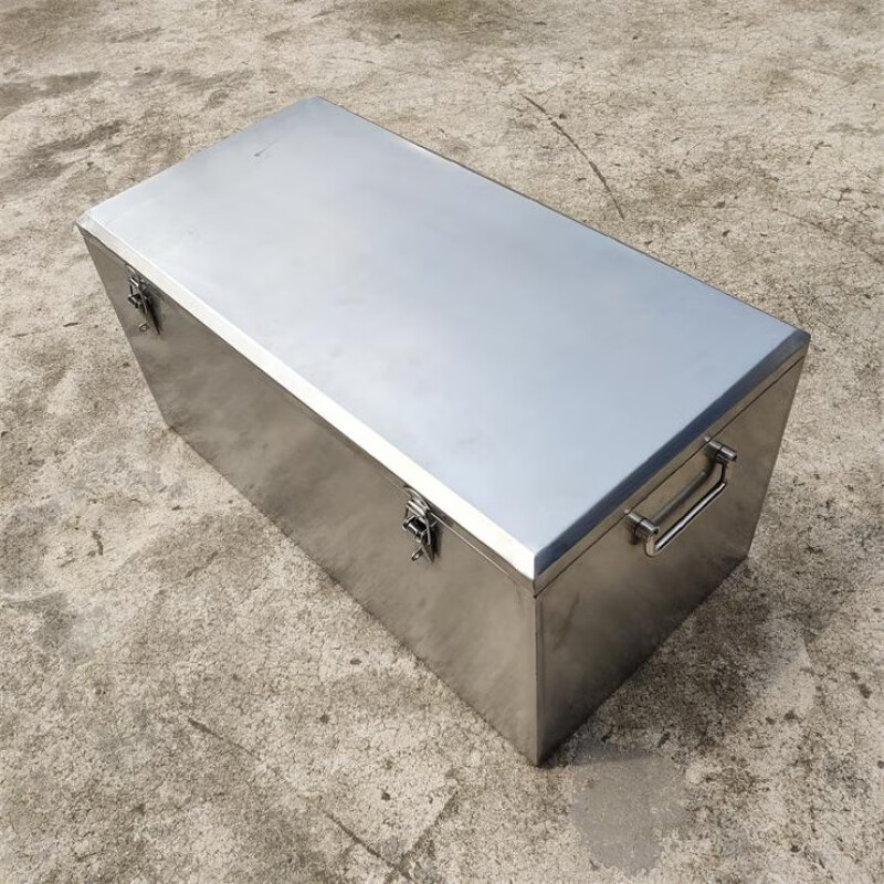 Danstini stainless steel tool box 304 thickened type with wheels large portable hardware tool box storage box repair 304-length 350 width 200 height 180