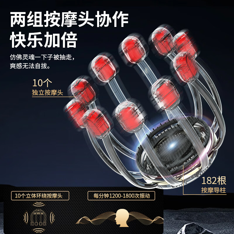 Hezheng decompression machine third generation head massager Octopus electric massager small program operation scalp acupressure massage claw birthday gift for male and female friends New Year gift
