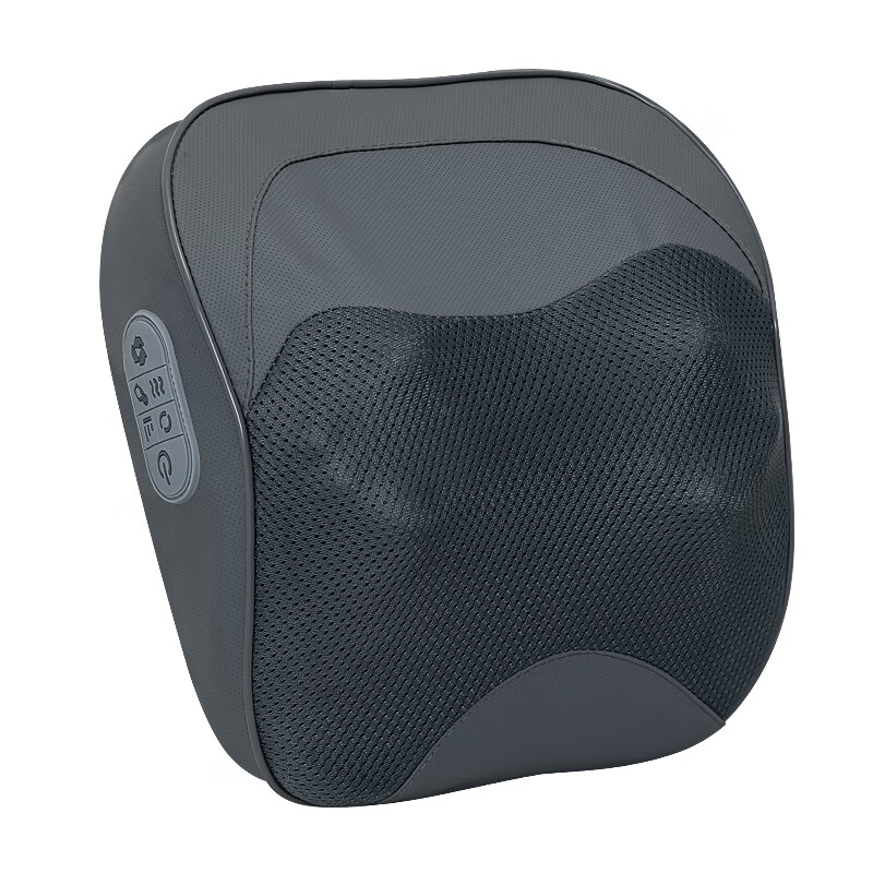 Oaks cervical spine massager, waist massager, massage pillow, neck, shoulder, neck, waist and back massager, cushion, neck leg, whole body instrument, annual party, birthday gift for mother, men and women, charging model top with gray color, whole body use, gift to parents, elders, male and female friends