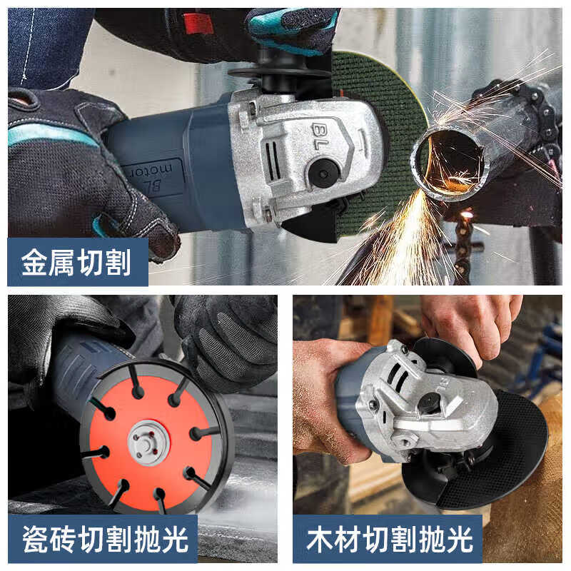 Huaiman Brushless Lithium Electric Angle Grinder Rechargeable Polishing, Grinding, Cutting and Rotary Polisher 98VF-5 Sections Two Batteries and One Charge + Paper Box