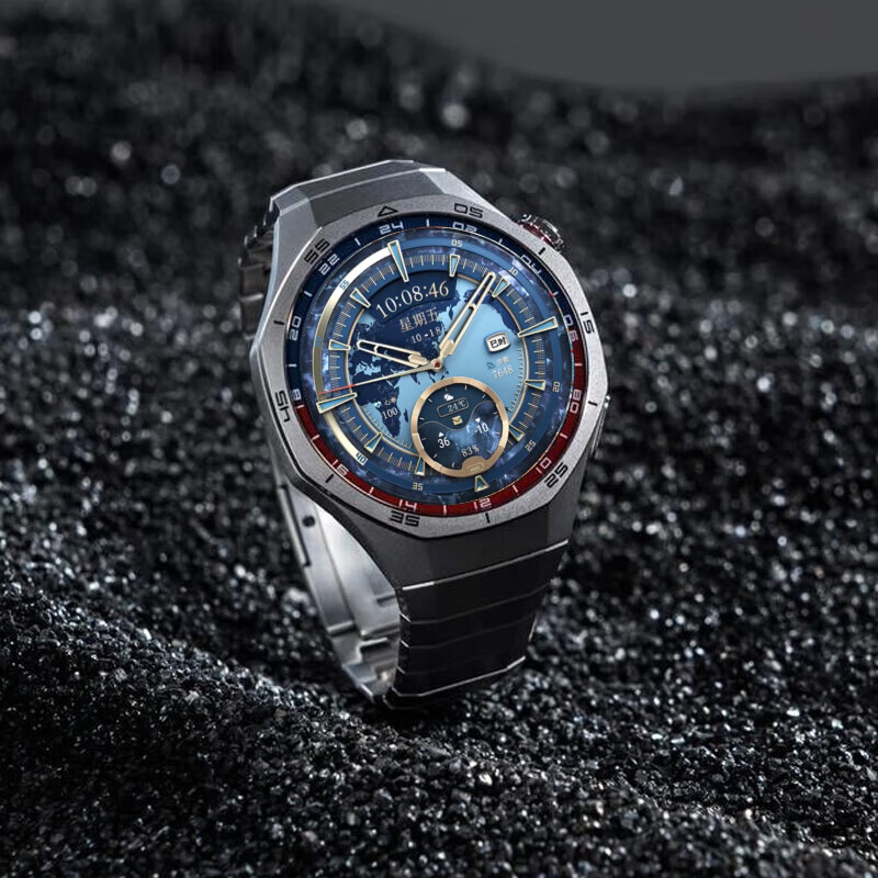 Huawei (HUAWEI) Fashionista Huawei Smart Watch GT5Pro Smart Phone Watch Waterproof Sports Emotional Health Assistant Blood Oxygen Monitoring Valentine's Day Birthday Gift for Boys and Girls Major Upgrade GT5PRO Black + High-Definition Titanium Space Black Strap Flagship New Product