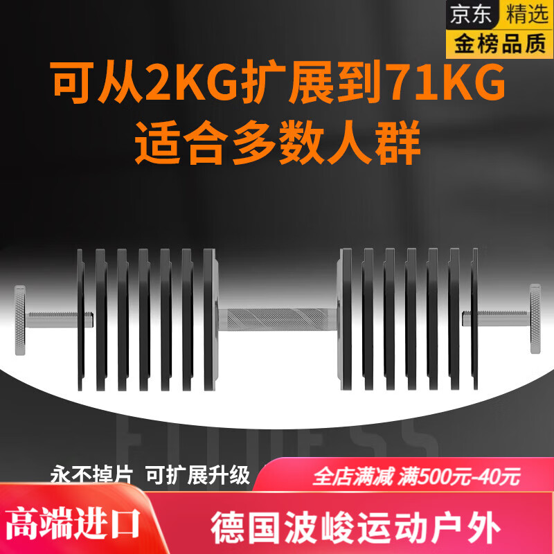 MPPMCK Legend Master Dumbbell Iron Master Dumbbell Quick-locking Adjustable High Efficiency Removable Multi-Function Metal Men and Women Single 10kg 2 pieces Total 20KG 2kg Adjustable 70KG Quick Lock Adjustable Resistance