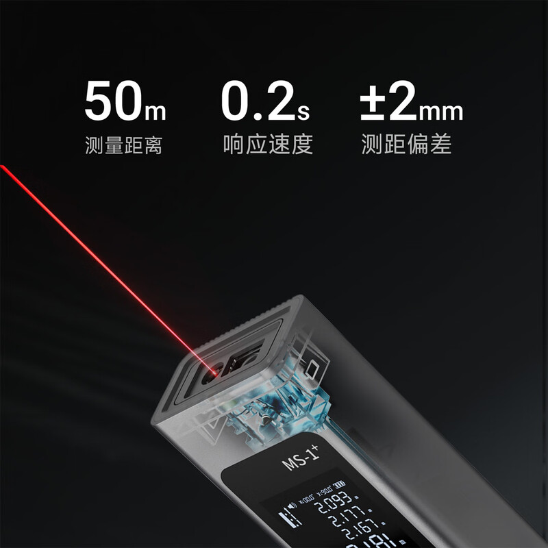 PROTAP laser rangefinder infrared measurement handheld electronic ruler high-precision mini measuring instrument room instrument upgraded version 60 meters long battery life | precise three laser heads | cross-ray laser line
