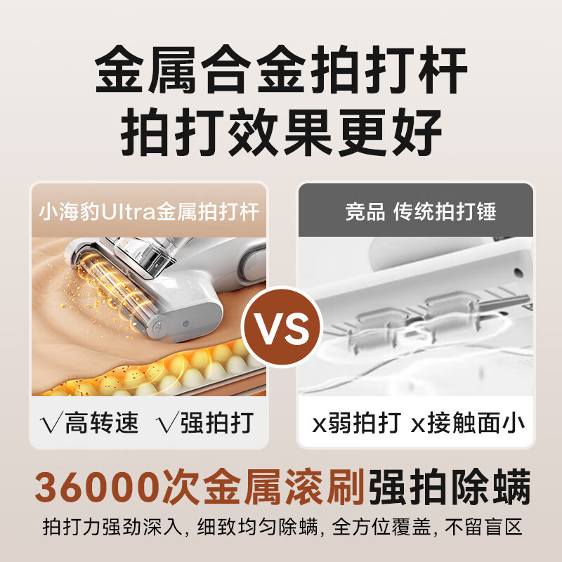 Made in Tokyo, Little Seal Ultra Mite Remover, Double Cup Dust Mite Separation, Home Bed Ultraviolet Sterilization, Ultrasonic Mite Removal, Smart Screen Detection, Vacuuming and Mite Removal All-in-one Machine