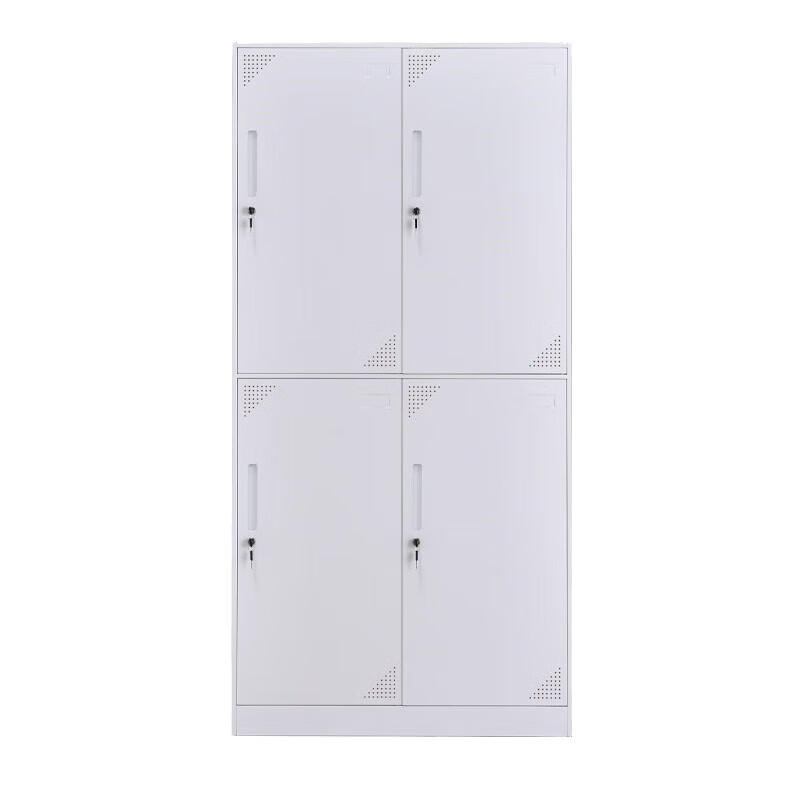 Zhenyuan ZY-GYGC-15 disassembly locker narrow side storage cabinet pure white four doors 900*500*1850mm steel platform