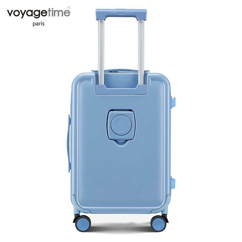 Voyagetime suitcase trolley case small boarding case universal wheel student suitcase sturdy and durable password box 16 inches blue