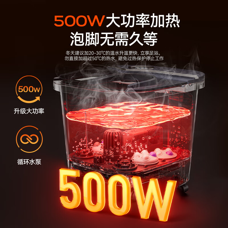 SUPOR foot bath bucket foot bath electric foot bath constant temperature heating fully automatic massage 2025 cross-calf high and deep bucket practical ladies birthday New Year gift for parents and elders F9-1