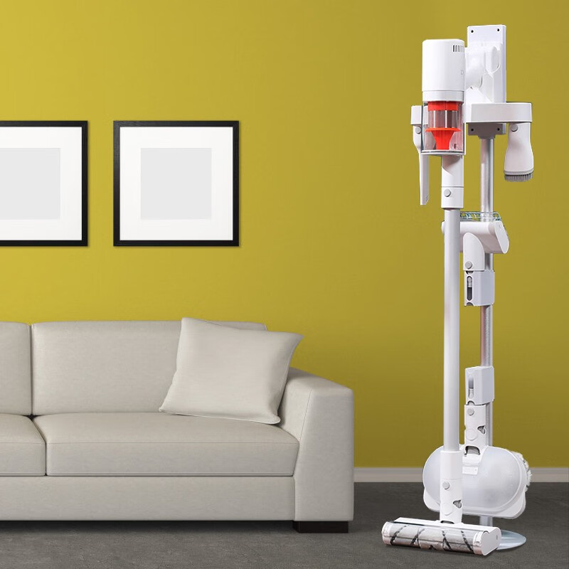 Suitable for Xiaomi Mijia vacuum cleaner hanging bracket 2ProG20liteG9G10Plus punch-free storage shelf Mijia wireless vacuum cleaner 2 hidden wire model white plus