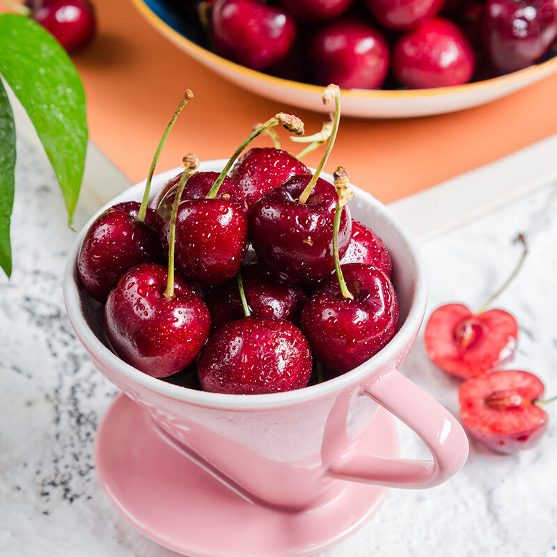 SF air freight imported cherries from Chile, fresh fruit for pregnant women, large cherries, 3j4j cherries, whole box, 0.9 catties (net weight) 2J (28-30mm) | Ordinary packaging